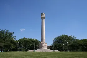 Illinois Centennial Monument in Logan Square, Chicago