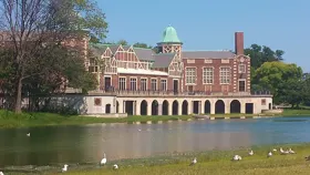 Humboldt Park field house and lagoon, Chicago