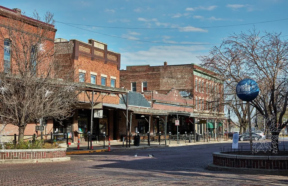 Real photo of the Old Market in Omaha
